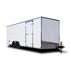 Scout Cargo Trailer White Exterior Front 3/4 View